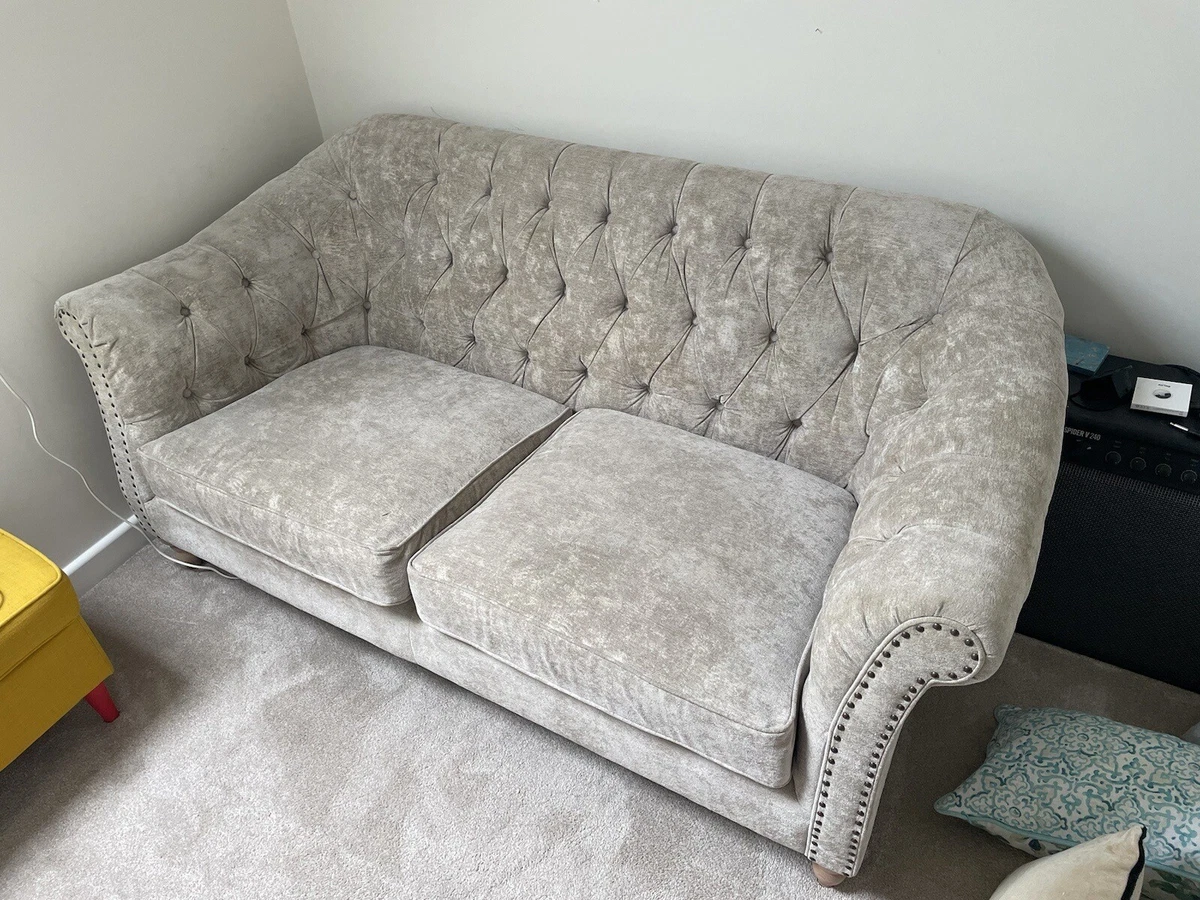 Next 2 Seater Sofa In Grey Silver