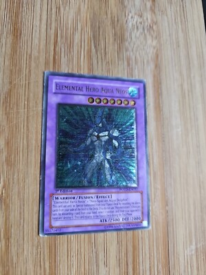Yu-Gi-Oh! Ultimate Rare Elementarheld Aqua Neos POTD-DE031 / 1. Auflage LP/MP