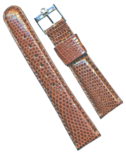 Bracelet De Montre En Cuir Véritable 20mm - Marron, Fabrication Italienne, Neuf