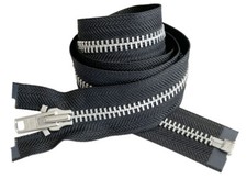 YKK 8 4" - 36" Aluminum Metal Separating Heavy Duty Jacket Zippers Color Black