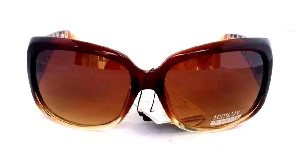 Gafas de sol de diseñador para mujer marrón, arena y dorado UV400 CE 100 % protección CTS808 Foto 3 de 4