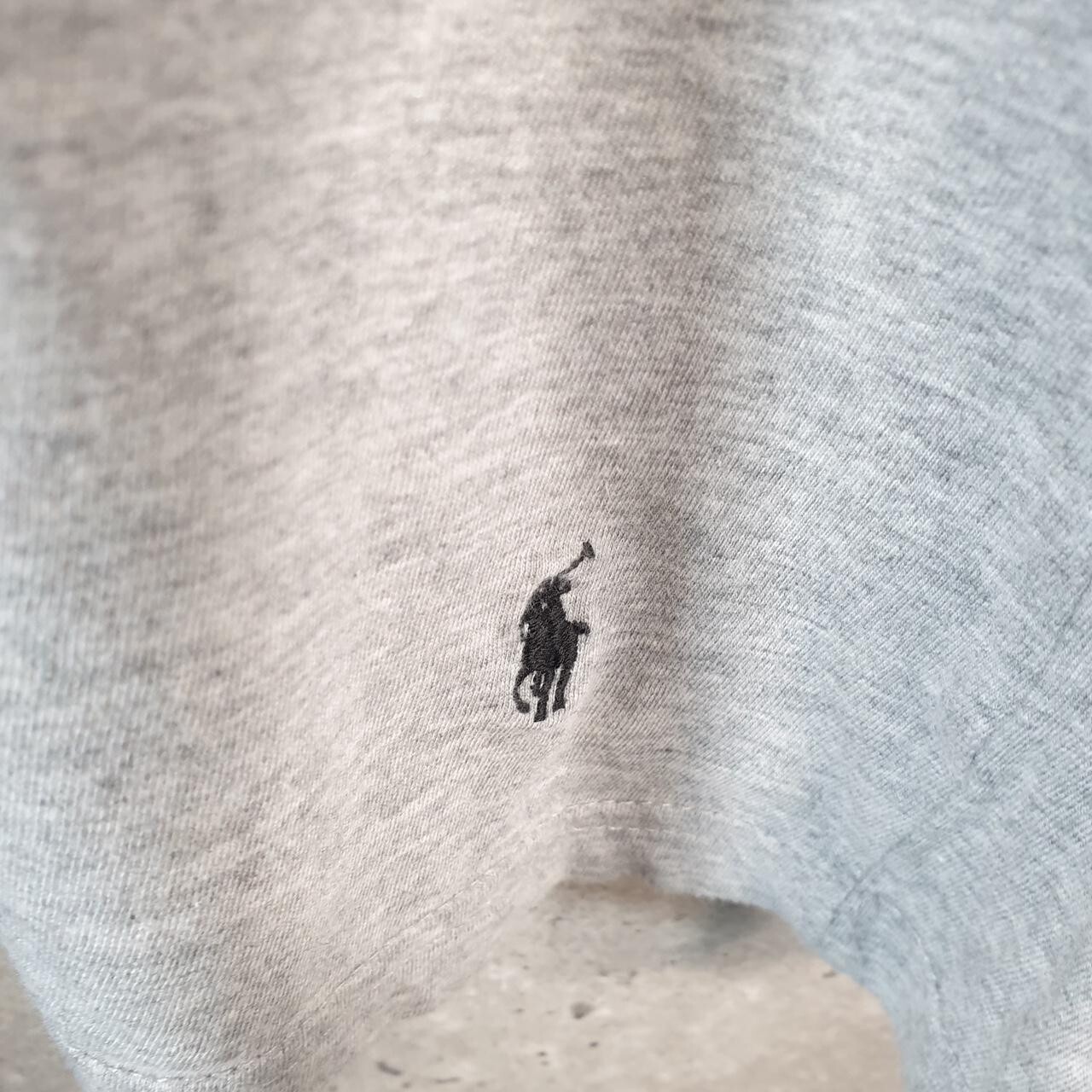 Polo Ralph Lauren vintage uomo XL grigia ricamata slim fit pony