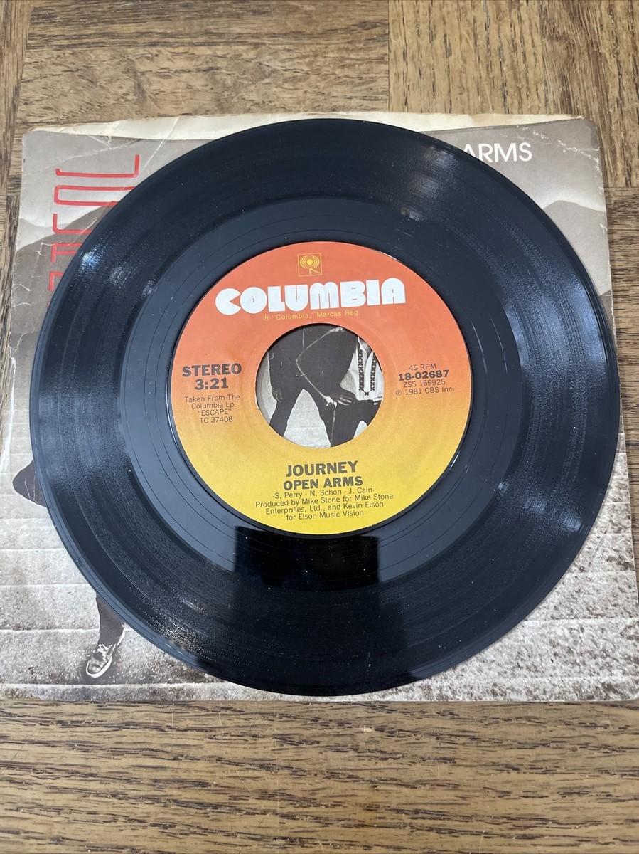 Journey Open Arms 45 Record | eBay