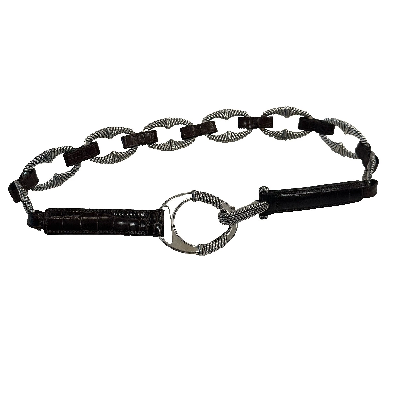 Correa de cadena Brighton Cinturones Marrón para Mujeres