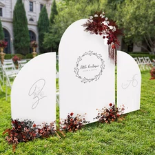 Metal Wedding Stand Backdrop Rack DIY Party Arch Flower Holder with Fabric Cover