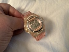 Casio BG169R 3252 Baby-G Clear/Pink Women's Watch NEW BATTERY 