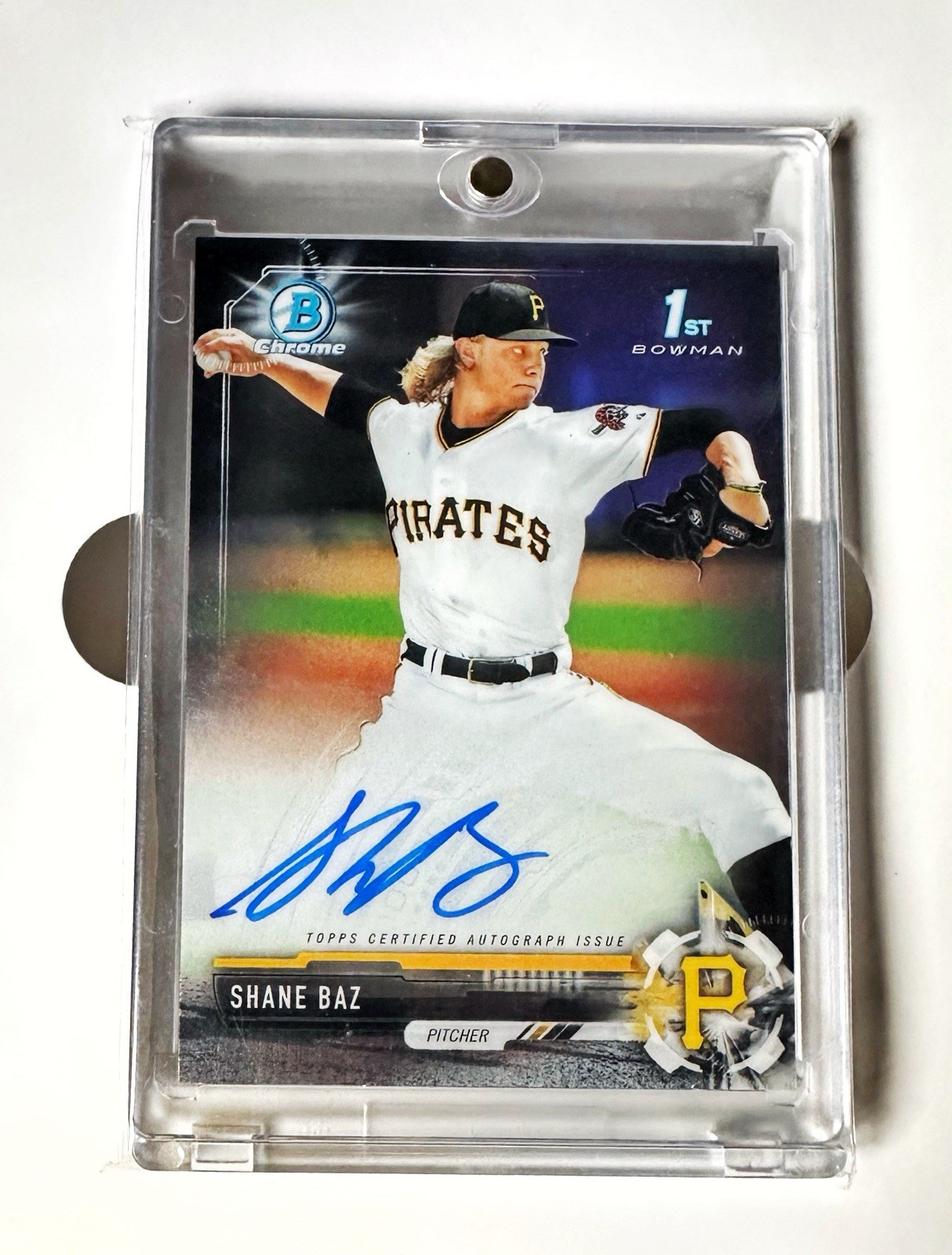 2017 Bowman Chrome Draft - Shane Baz - 1st Auto -  #CDA-SB 