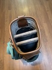 Vintage Gregory Paul Golf Bag Canyon Club 8 Inch 3 Way Green Beige Embroidered — photo 3