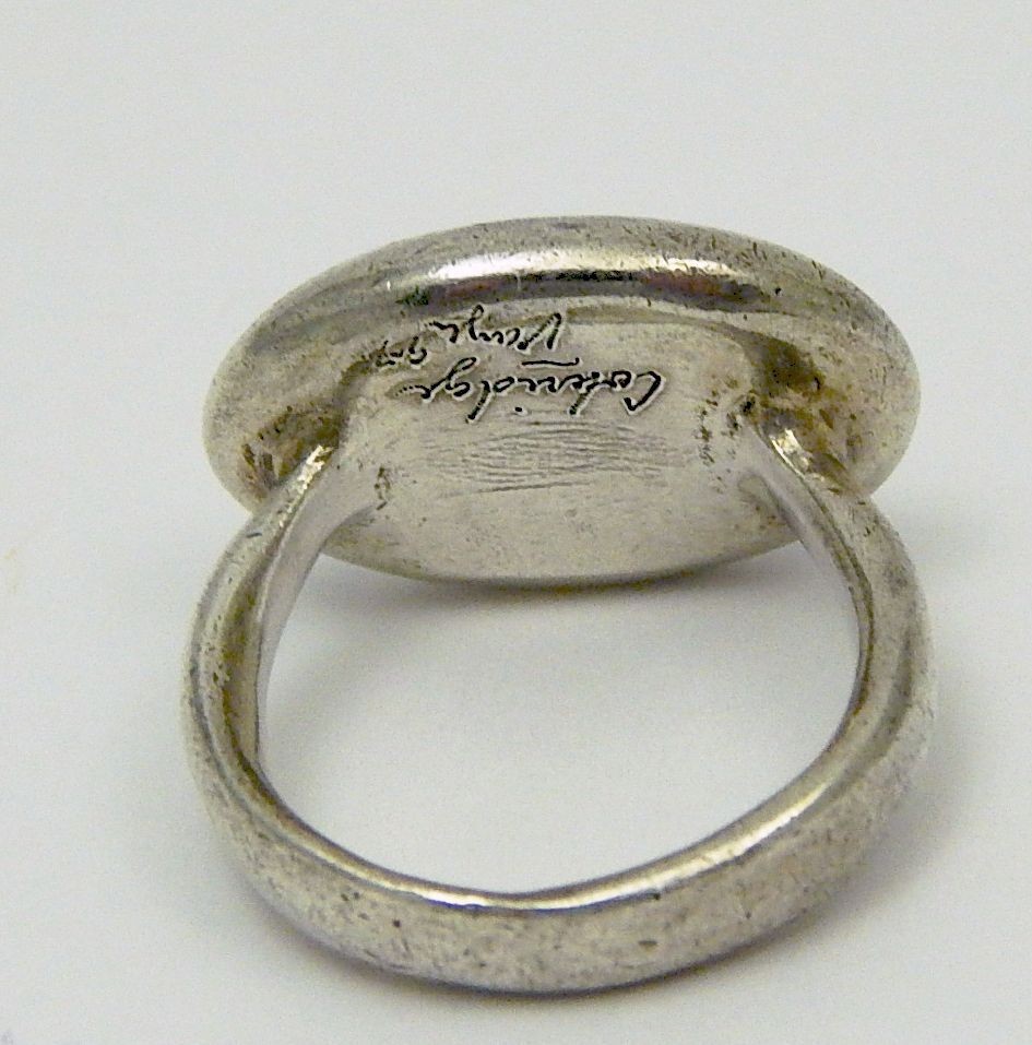 Jeanine Payer Sterling Signet Style Coleridge Quote Ring Free Ship