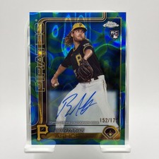 Topps 2025 Chrome Update Braxton Ashcraft RC Auto Blue & Green Lava 152/175
