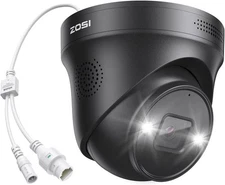 ZOSI 8MP 4K PoE Security IP Dome Camera Add on Sound & Light Alarm AI Detection