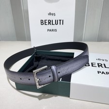Berluti Belt handmade leather belt width 3.4c...