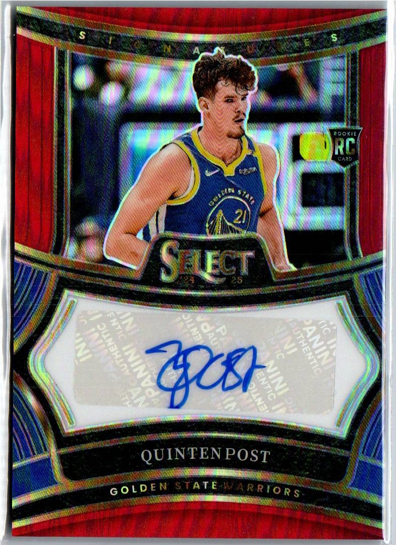 2024-25 Panini Select #RS-QPT Quinten Post Rookie Signatures #/249