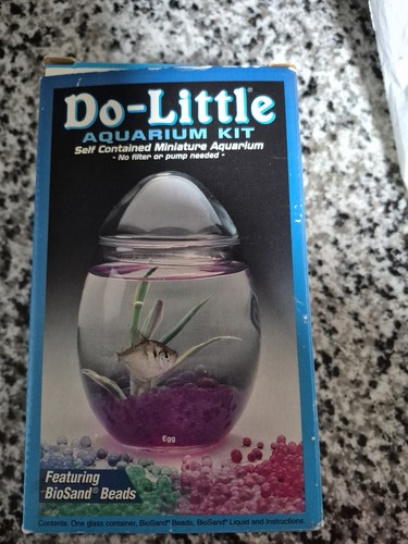 1990s Do-little Aquarim Kit Self Contained Miniature Aquarium- NEVER USED
