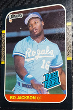 Donruss 1987 Bo Jackson #35 Kansas City Royals Rated Rookie Baseball Card
