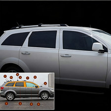 Steel Chrome Window Sill Molding Strip Trim 22pcs For Dodge Journey 2009-2019 Steel Chrome Window Sill Molding Strip Trim 22pcs For Dodge Journey 2009-2019