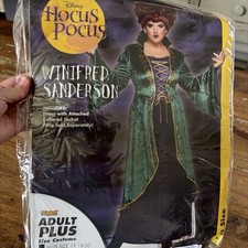 Disney Hocus Pocus Winifred Sanderson Costume Women Size 18-20 Plus