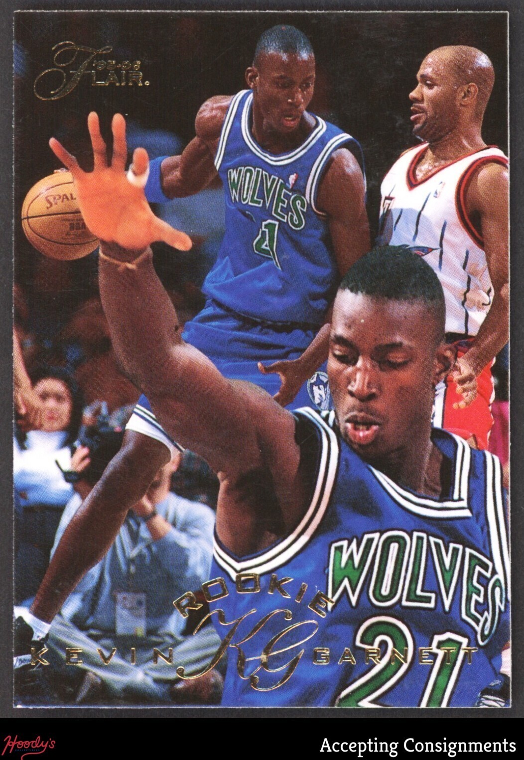1995-96 Flair #206 Kevin Garnett RC ROOKIE TIMBERWOLVES HOF