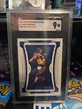 SGC MINT 9 Aaron Rodgers Panini 2023 National Treasures Collegiate Blue /75  #7
