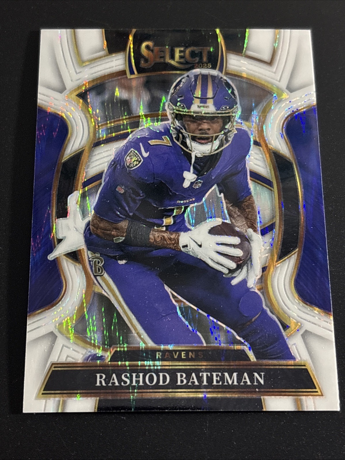 2025 Panini Select - Concourse Rashod Bateman #62 White Shock Prizm /799