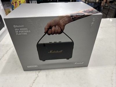 Marshall Kilburn II Portable Bluetooth Speaker, Rechargeable, 20+ hrs, Black NEW