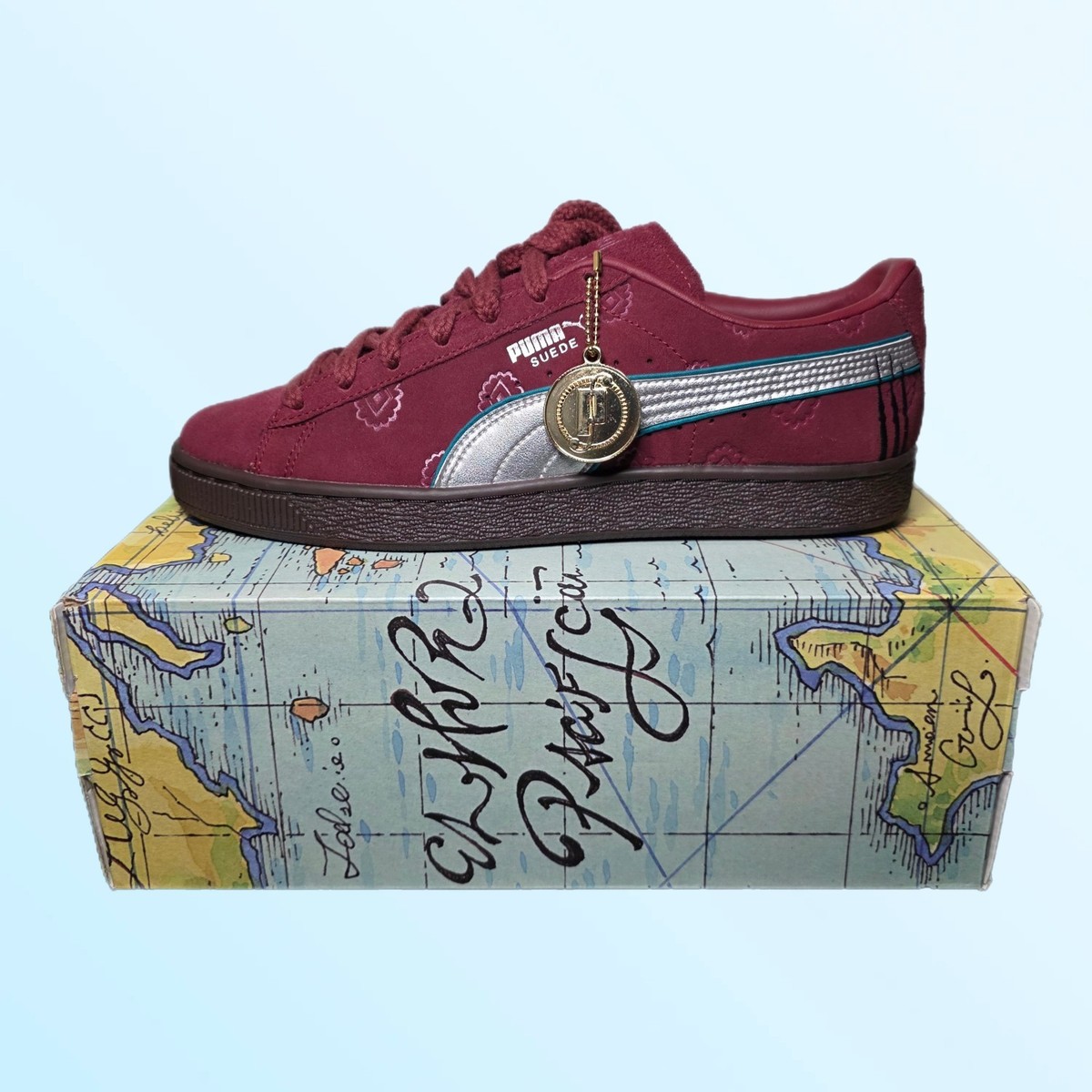 Size 10.5 - One Piece x Puma Suede Red Hair Pirates for sale 