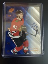 24-25 UD SPX Hockey 🔥 FRANK NAZAR 🔥 Blue Auto Rookie On-Card #140 (196/199)