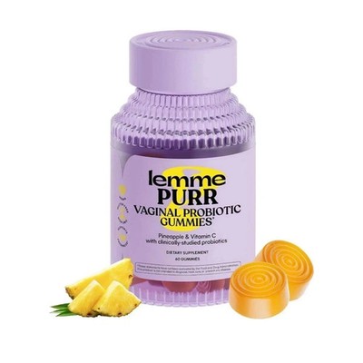 Lemme PURR: Women s Pineapple Vaginal Probiotic Gummies