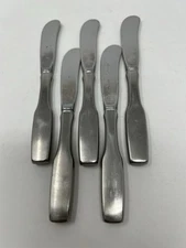 5 Oneida Community PAUL REVERE Stainless Flatware Master Butter Spreader Knives