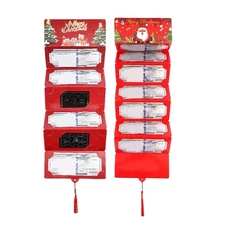 Christmas Cash Gift Package Santas Wallet Money Holder With Envelop For Festival