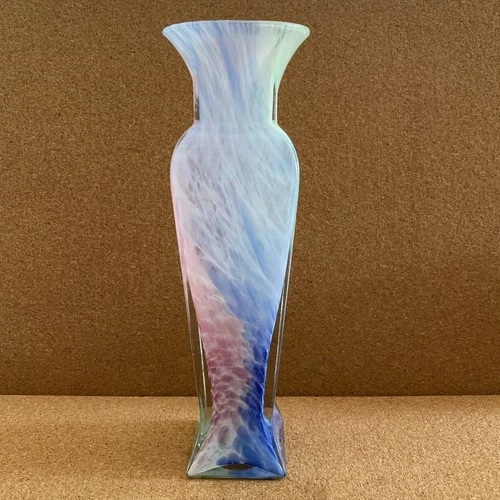 Vintage Murano Style Glass Pastel Vase