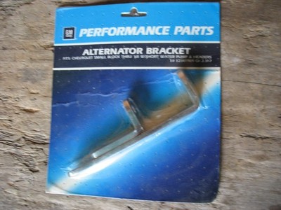 NOS GM Performance Parts CHROME ALTERNATOR BRACKET SBC 12341909
