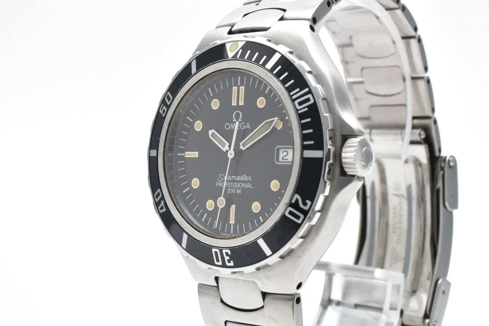 [N COMO NUEVO] OMEGA Seamaster 396.1062 Profesional 200m Dial Negro Plateado 36mm Reloj Foto 4 de 4