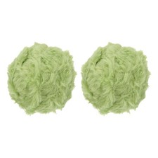 35yds Faux Fur Yarn, 2 Skeins 50g 0.4"OD Fuzzy Yarn Fluffy Yarn, Avocado
