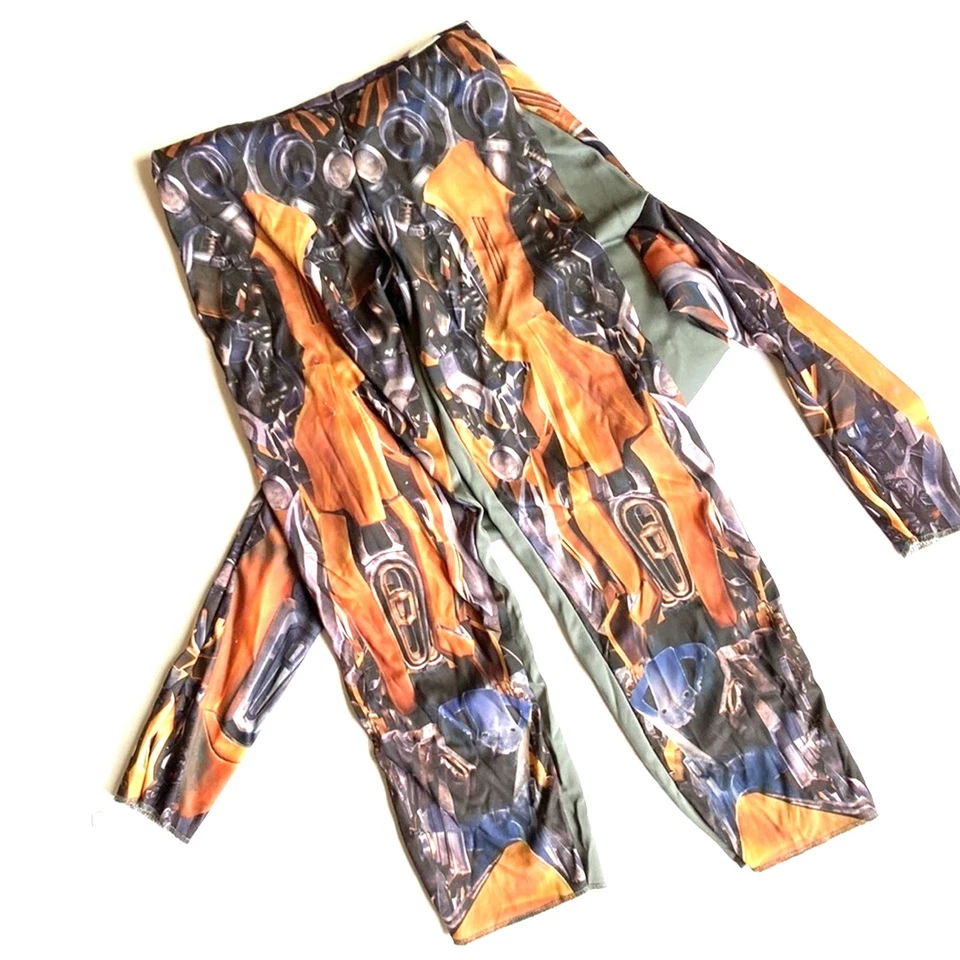 TRANSFORMERS Bumblebee Kids One Piece Long Sleeve Hasbro Halloween Costume S4-6X - Image 2 of 4