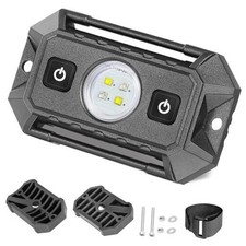 LED UTV Dome Light with Switch, 12V Universal Roll Bar Mount LED Green/White