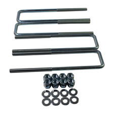 BST BSSP 12.5" Extended Square U-Bolts Kit for 2.5" Wide 9/16" Bolt Leaf Springs