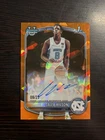 2025 Bowman Sapphire Caleb Wilson 1st Chrome Auto Orange Sapphire /25