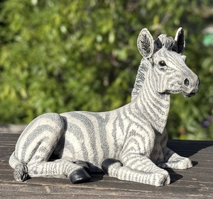 Vintage 1988 Castagna Zebra Made In Italy Resin Approx 5” X 4”