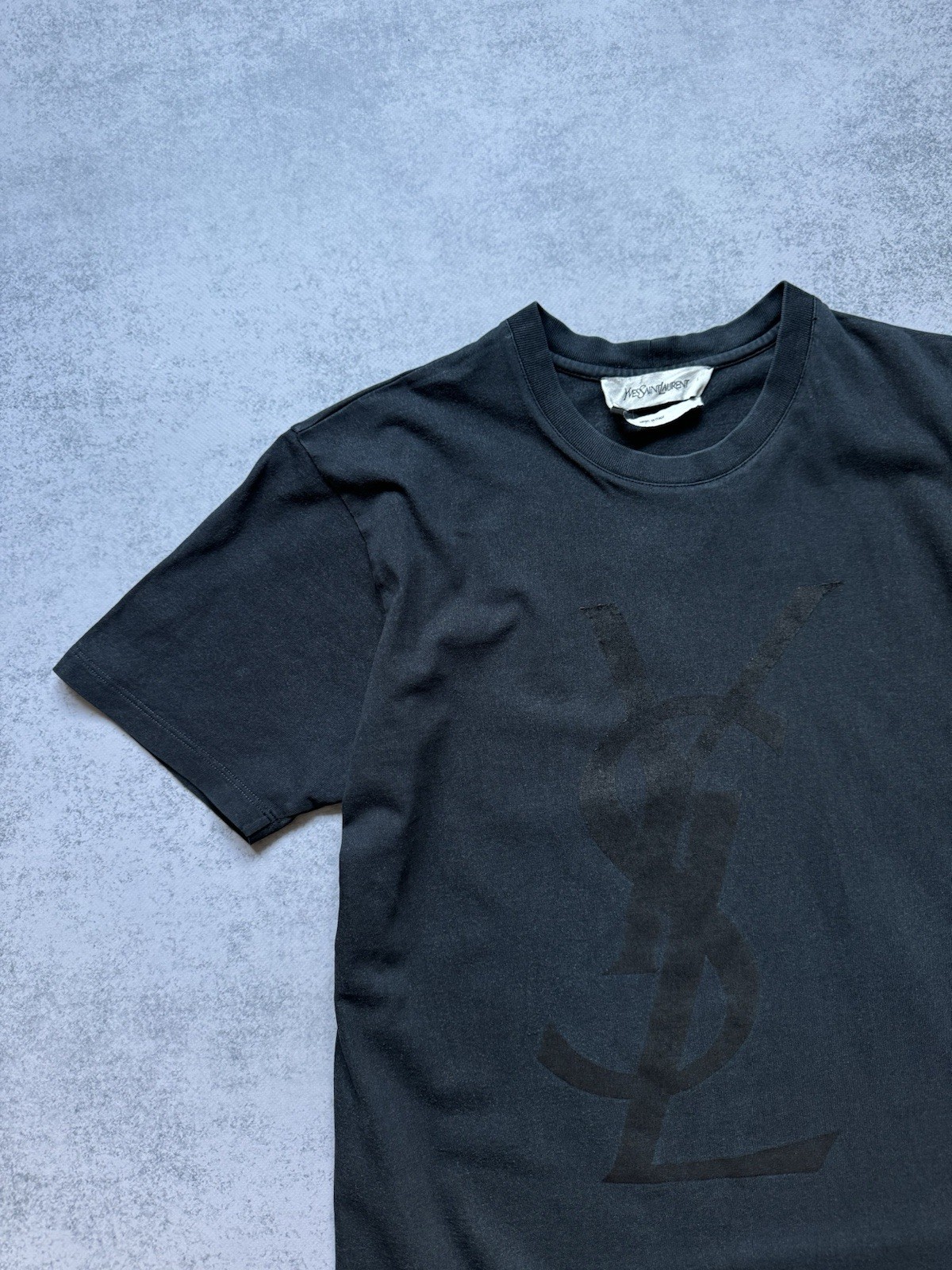 YVES SAINT LAURENT YSL RIVE GAUCHE di STEFANO PILATI T SHIRT SBIADITA UOMO TAGLIA M