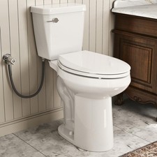 Tall Toilet 21 Inch, Comfort Elongated 21" High Toilets For Seniors, Two-Piece