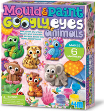 Mould  Paint Googly Eyes Animals, Arts and Crafts Kit to Cast, Create and Paint
