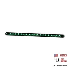 76383 Green/Green Light Bar 12" 19-LED Flush Mount, Lens, 3 Wires