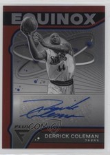 2022-23 Panini Flux Equinox Auto Red Prizm /35 Derrick Coleman #EA-DCM Auto pu3