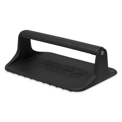 Weber Grillplatte Presse/BBQ Kochgeschirr Zubehör, flach 23 x 15 x 8 cm, schwarz 