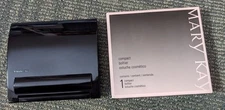 Mary Kay Magnetic Mirrored Refillable Compact New In Box #017362 Black Empty