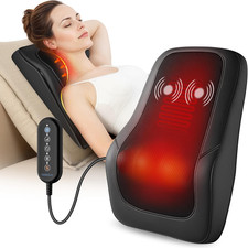 Shiatsu Back Massager with Heat, Back Massager for Back Pain Deep Tissue, Vibrat