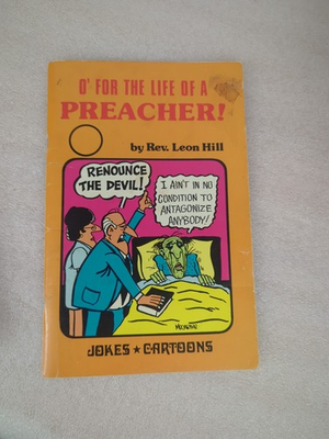 #ad #ad O For The Life Of A Preacher Rev Leon Hill 1975 Jokes amp; Cartoons $7.80