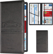 Car Registration and Insurance Card Holder, Vehicle License Document Glove Box C