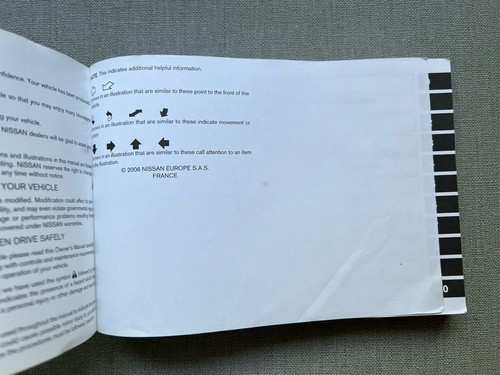 03-10 NISSAN MICRA OWNERS HANDBOOK MANUAL - Picture 2 of 11